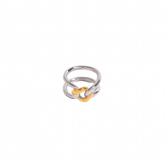 Two Tone Knot Ring