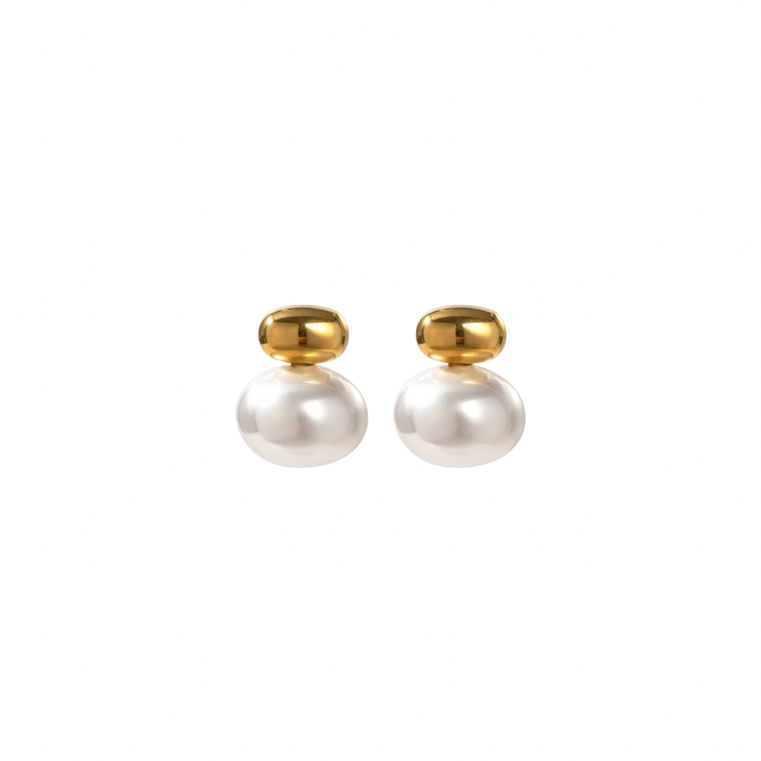 Chunky Fashion Pearl Studs Earrings