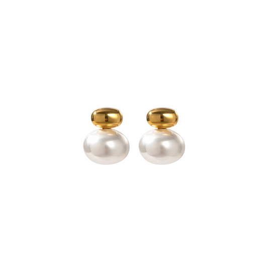 Chunky Fashion Pearl Studs Earrings