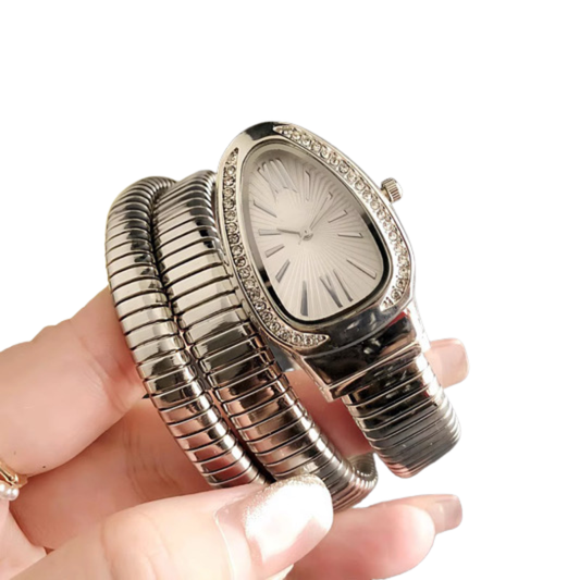 Iconic Serpenti Style Watch (Silver)