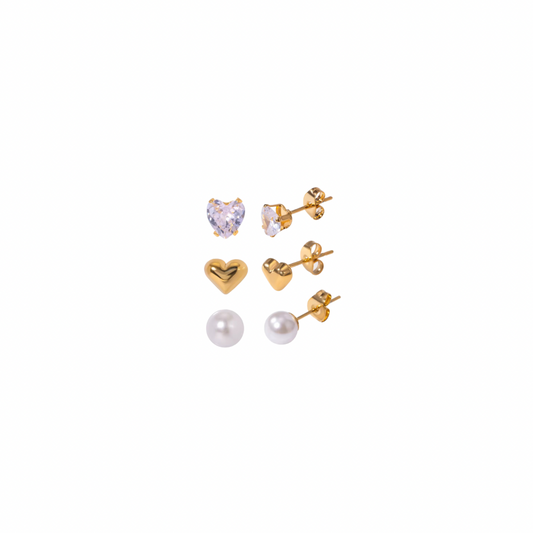 Romantic Stud Earrings Set