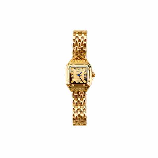 Trendy Golden Dial Quartz Watch