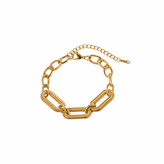 Ovals Layered Chain Bracelet