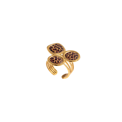 Animal Print Adjustable Ring