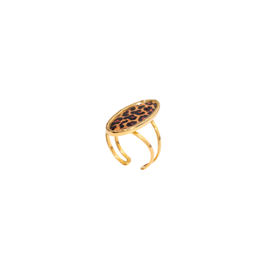 Animal Print Adjustable Ring