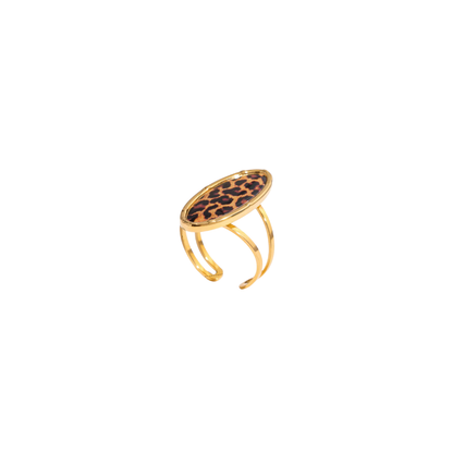 Animal Print Adjustable Ring