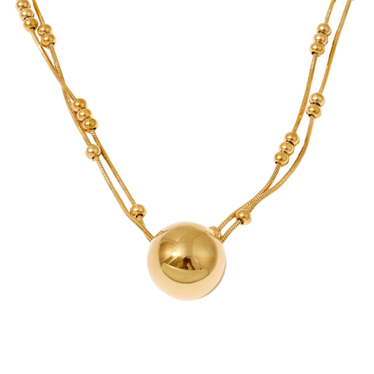 Balls Double Chain Necklace