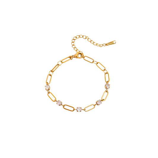 Zirconias & Link Chain Chain Bracelet