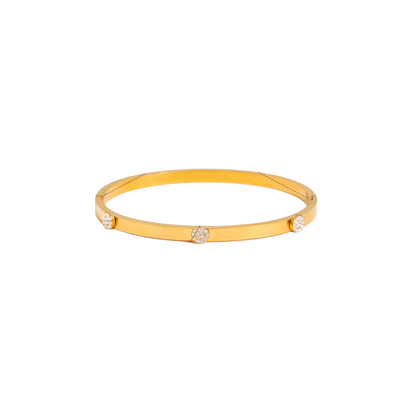 Mini Zirconias Circles Bangle Bracelet