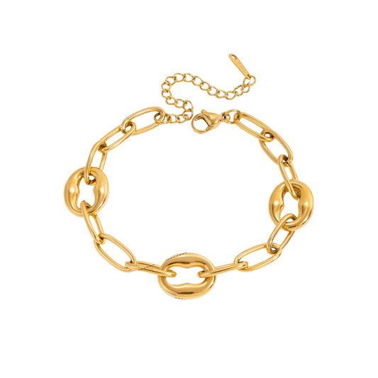 Pig & Link Chain Bracelet