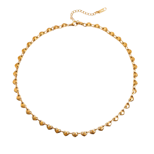 Heart Pig Nose Chain Necklace