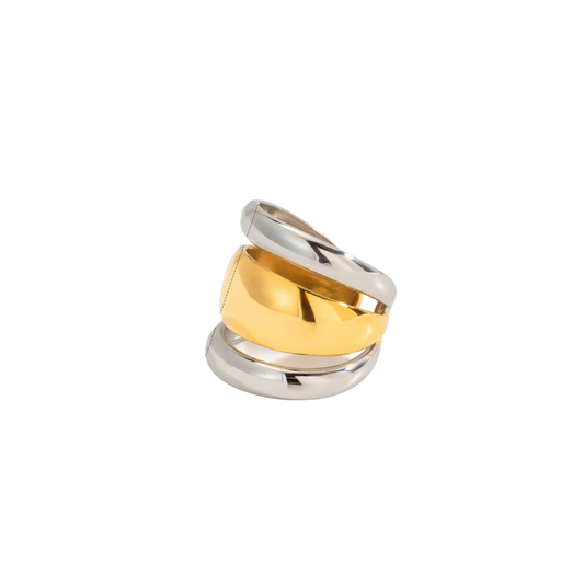 Two Tone Layered Ring