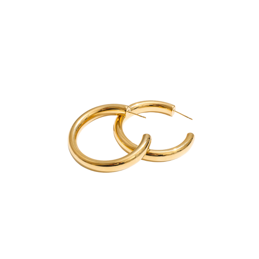 40mm Hoop Stud Earrings