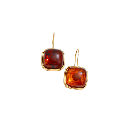 Brown Drop Earrings