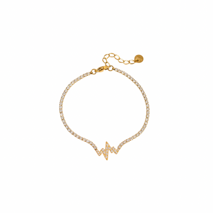 Heart Beat Dainty Zirconias Bracelet