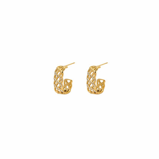 Zirconias C Hoop Earrings