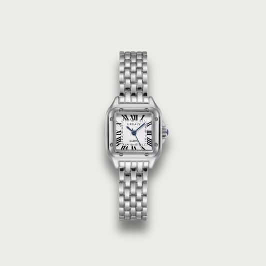 Silver Square Watch