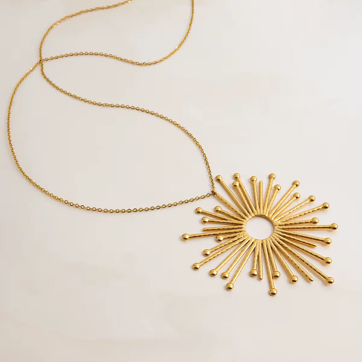 Large Sunshine Pendant Necklace