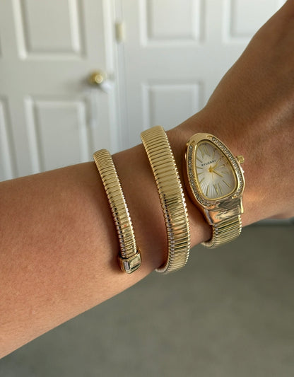 PRE ORDER - Iconic Serpenti Style Watch (Gold)