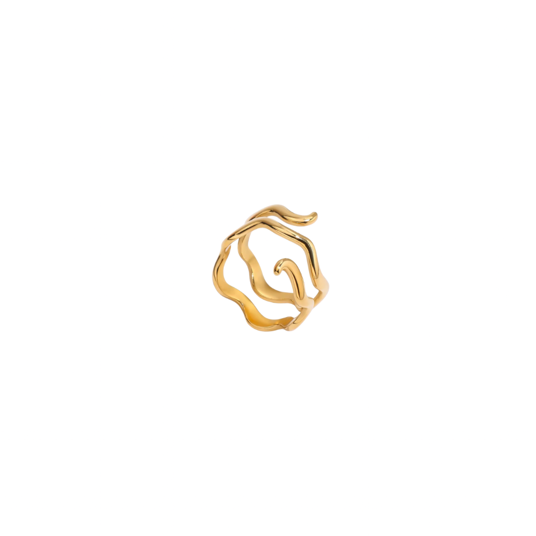 Wavy Layers Ring