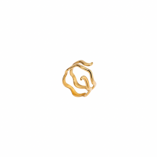 Wavy Layers Ring
