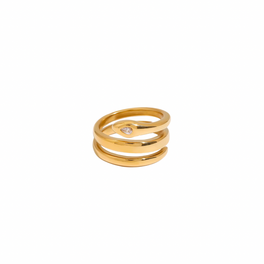 Zirconia Snake Ring