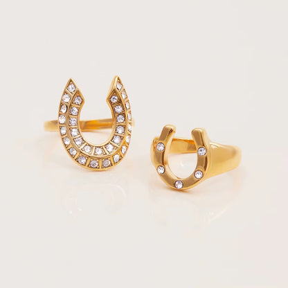 Zirconias Big Horseshoe Ring