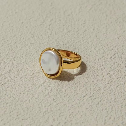 Round Pearl Ring