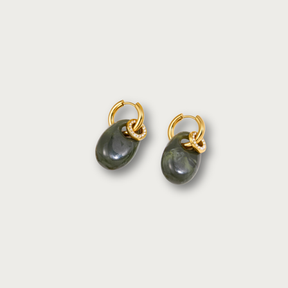 Resin Oval Trendy Earrings