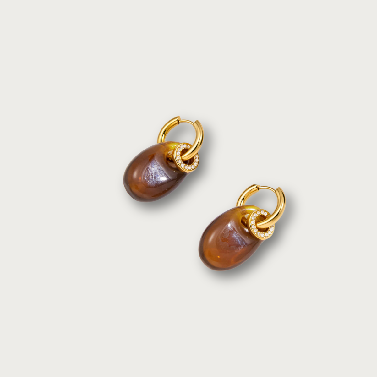 Resin Oval Trendy Earrings
