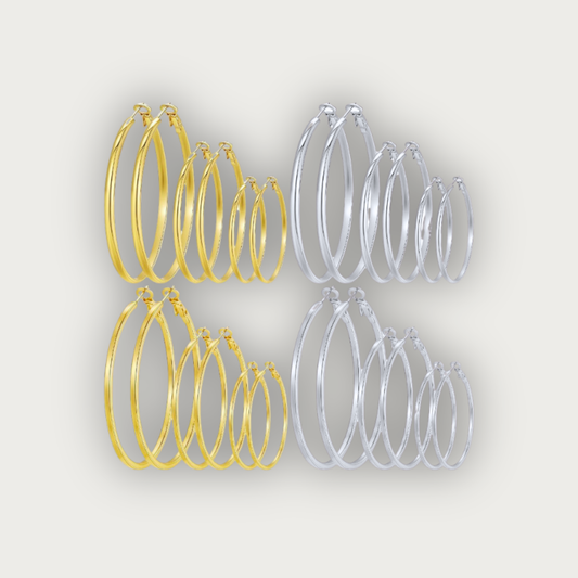 Latina Style Hoop Earrings Variety