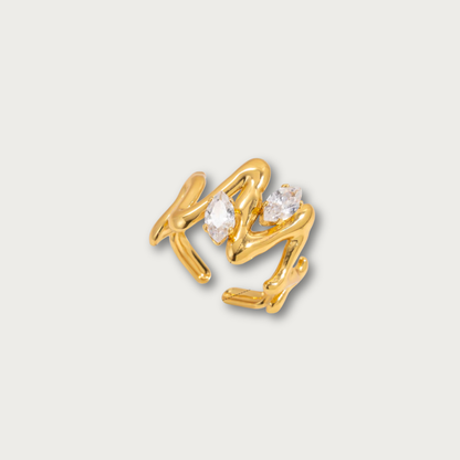 Zirconias Wavy Zig Zag Ring
