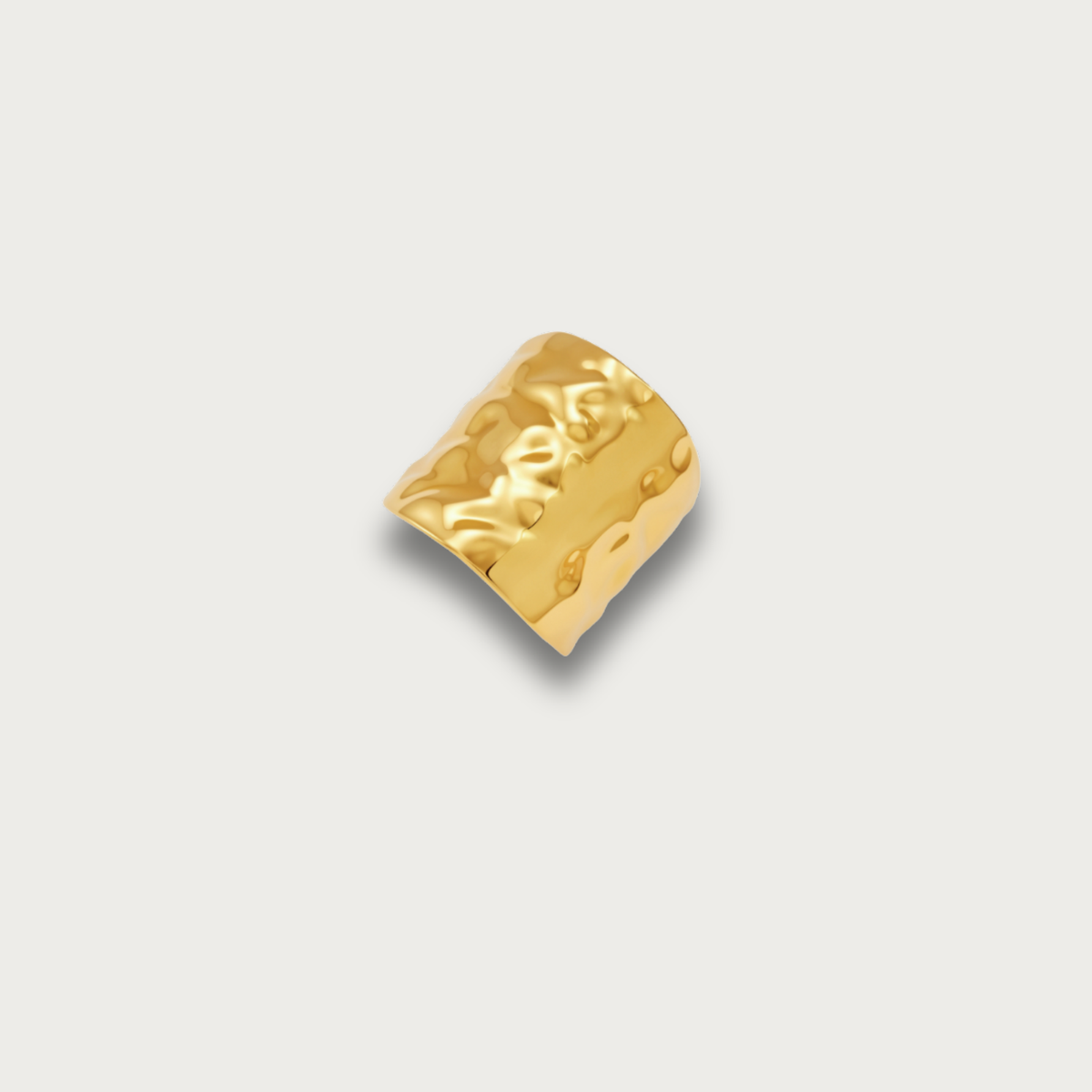 Hammered Texture Wide Ring