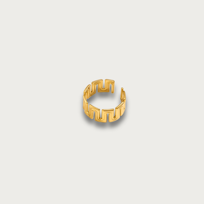 Gold Wave Open Ring