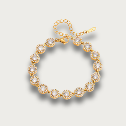 Gold Round Zirconias Bracelet