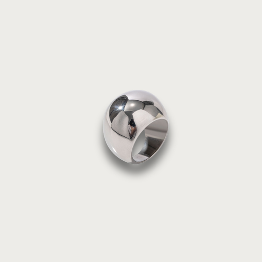 Silver Chunky Dome Ring