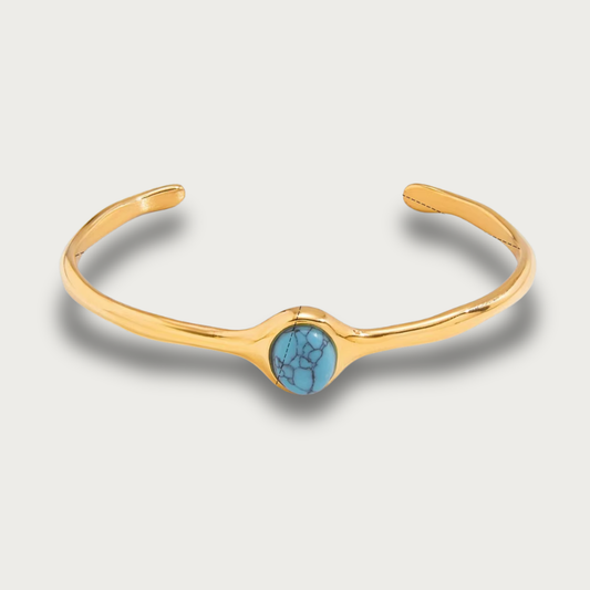 Turquoise Stone Cuff Bracelet