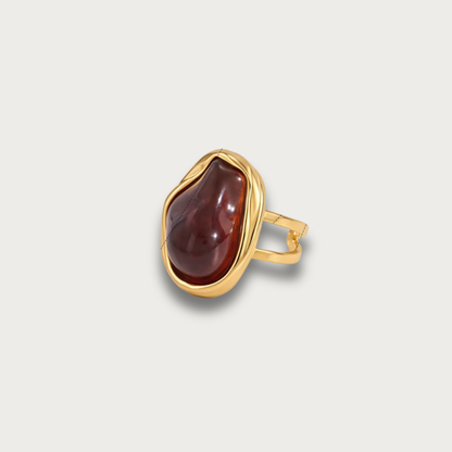 Chunky Brown Stone Ring