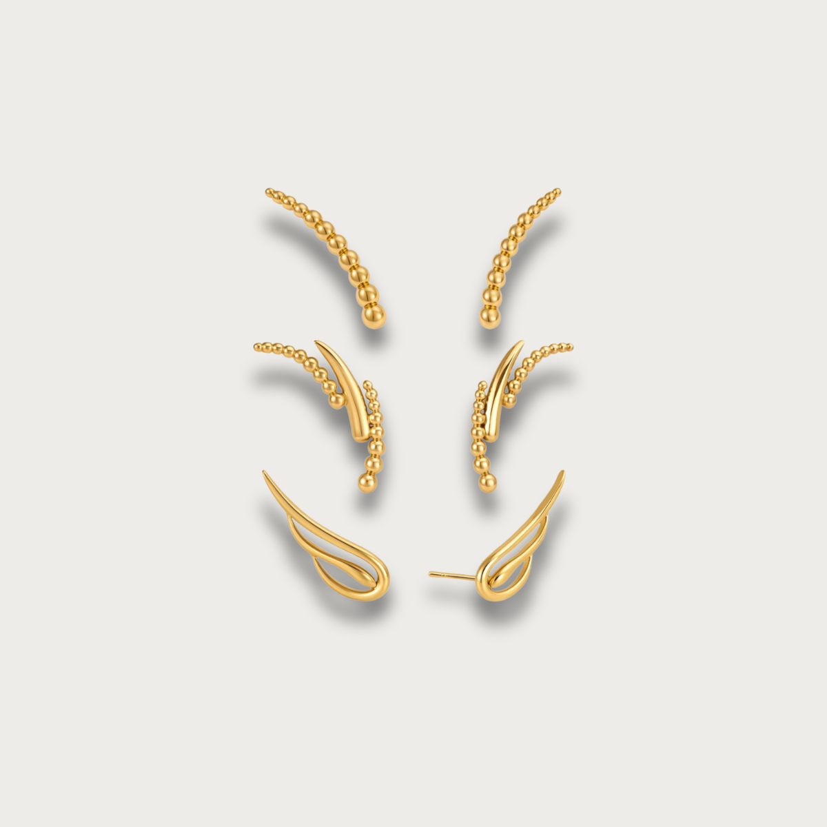 Pendientes de estilo lineal