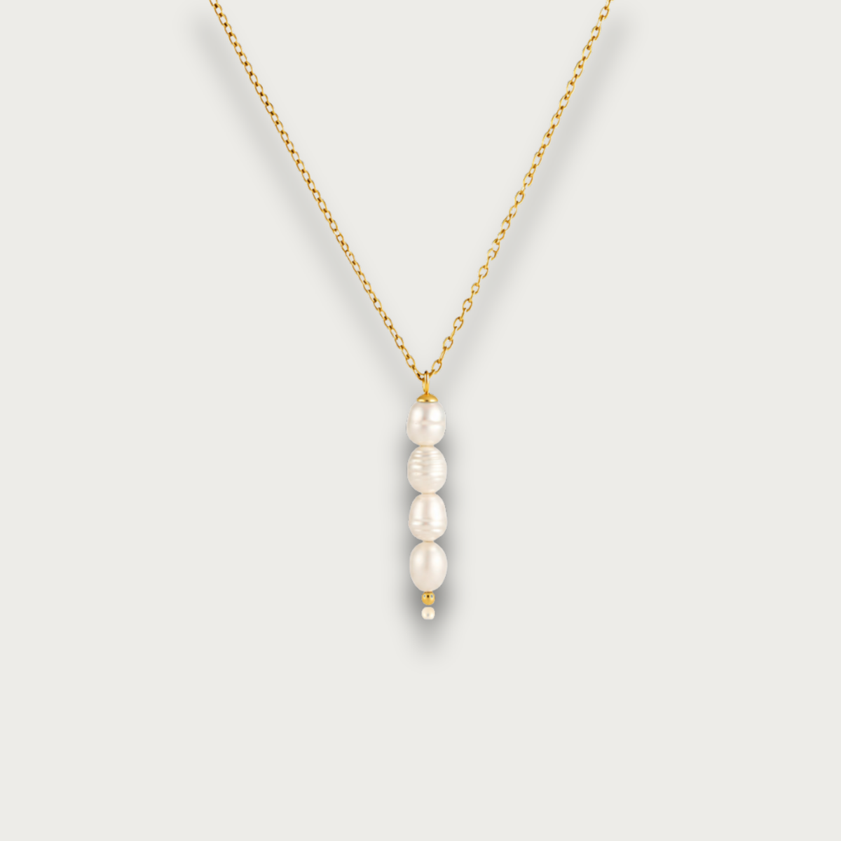 Four Pearls Pendant Necklace