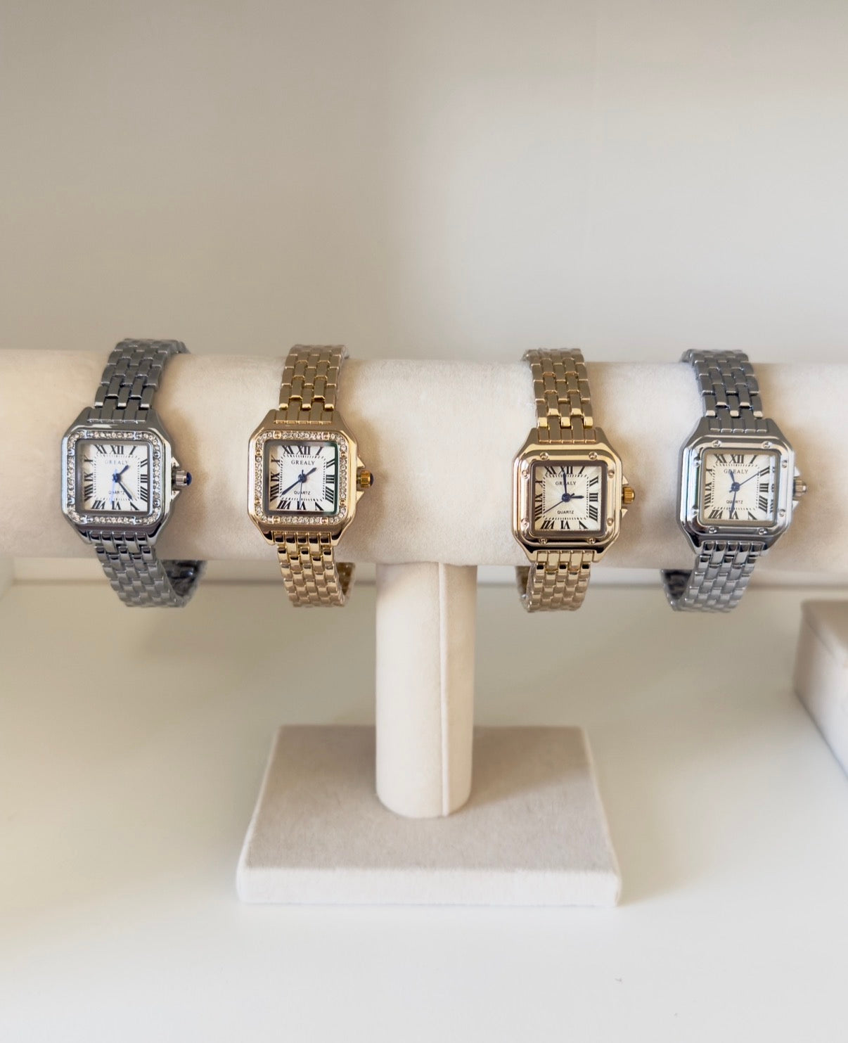 Silver Square Watch