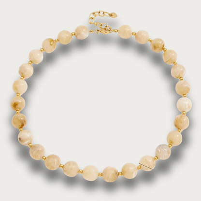 Marble Resin Balls Trendy Necklace