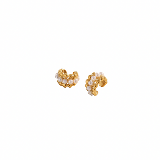 Pearls Layered Earcuff Set