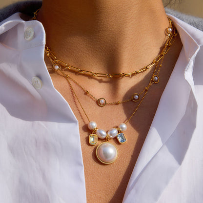Pearls & Color Stones Necklace