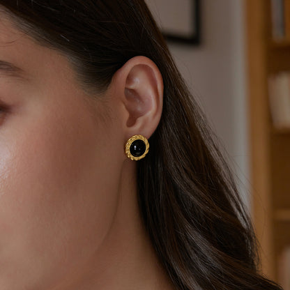 Black Stone Studs Variety