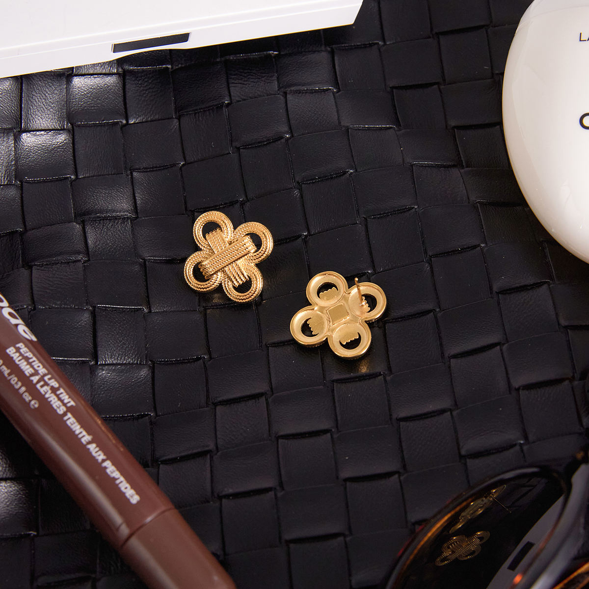 Knot Cross Stud Earrings