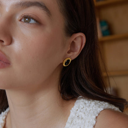 Black Stone Studs Variety