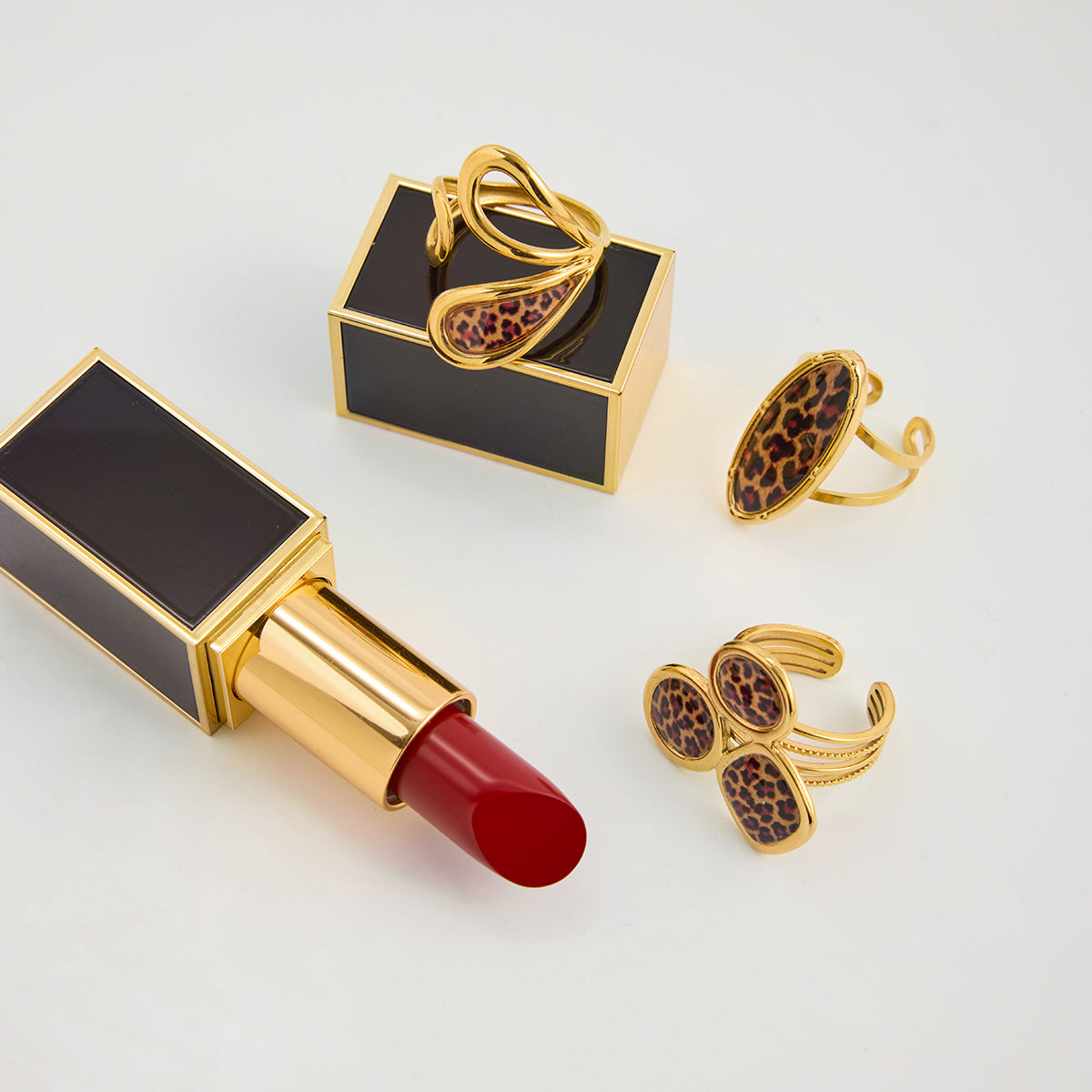 Animal Print Adjustable Ring