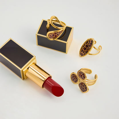 Animal Print Adjustable Ring