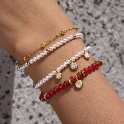 Red Beads Bracelet